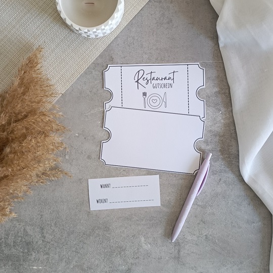 DIY Restaurant-Gutschein
