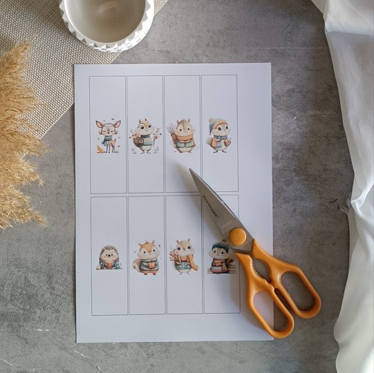 DIY-Schokoladenbanderolen mit niedlichen Waldtieren
