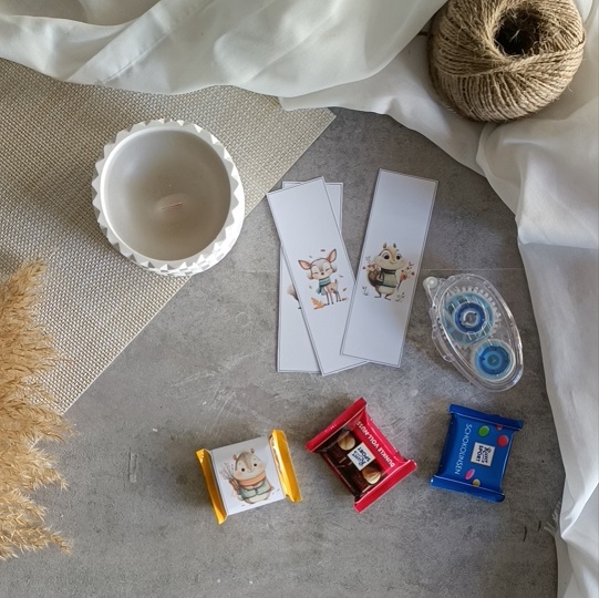 DIY-Schokoladenbanderolen mit niedlichen Waldtieren